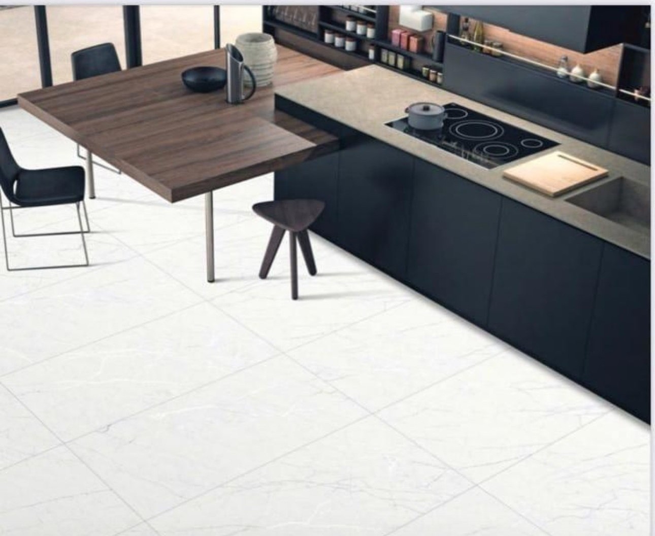 Керамогранит Берлин Вайт Карвинг/Berlin White carving